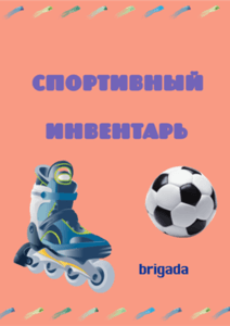 Спортивный инвентарь. Наглядно-дидактический материал