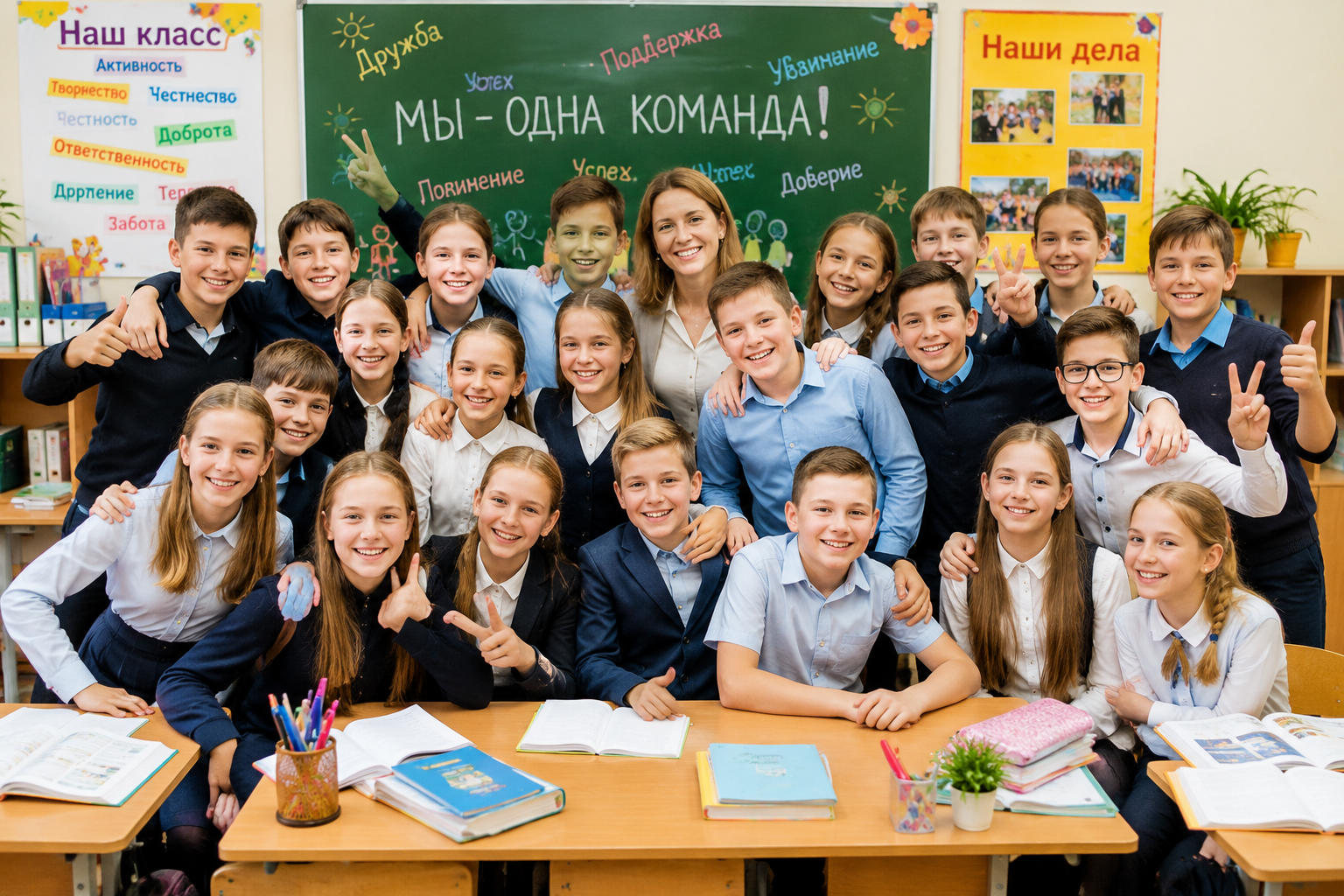 Дружный школьный класс