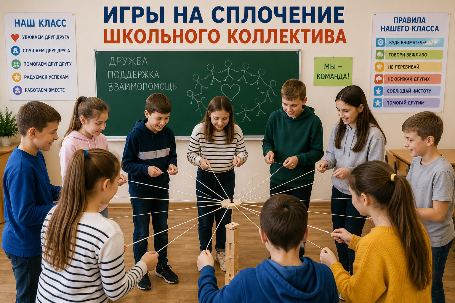 Игры на сплочение школьного коллектива
