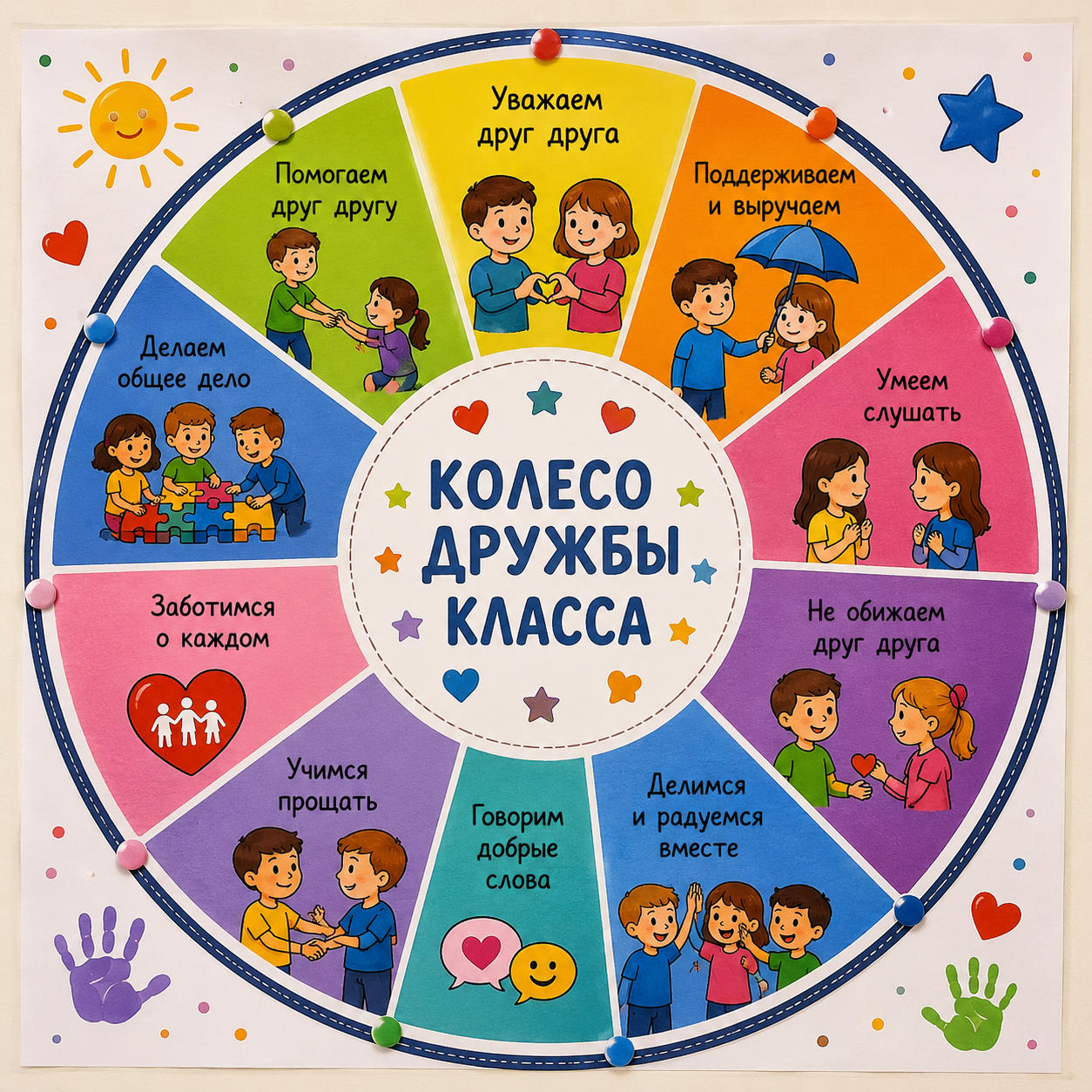 Колесо дружбы класса