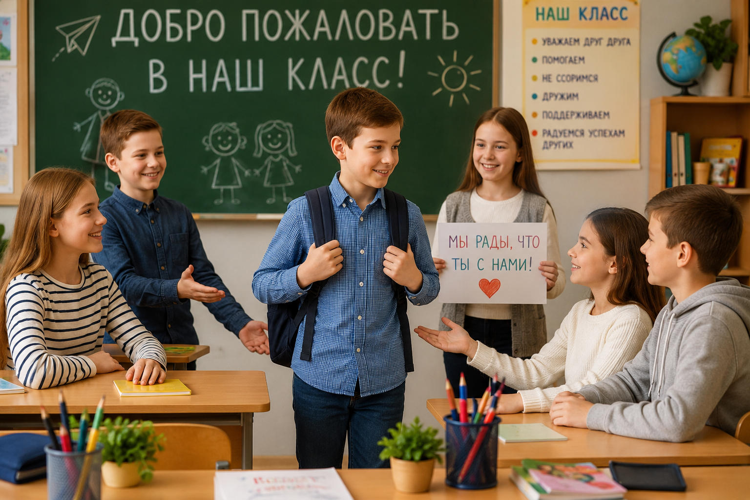 Адаптация нового ученика в классе