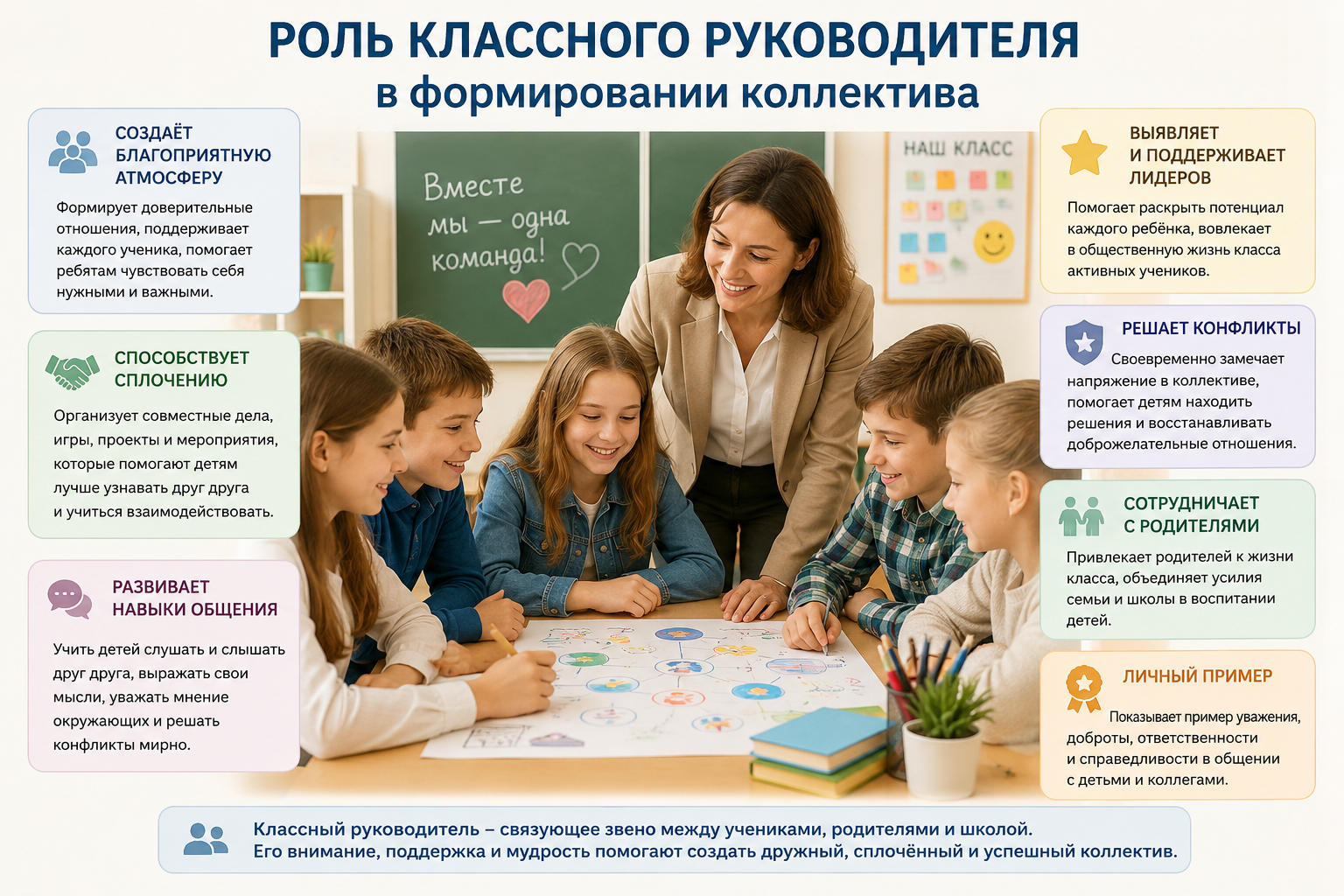 Роль классного руководителя в формировании коллектива