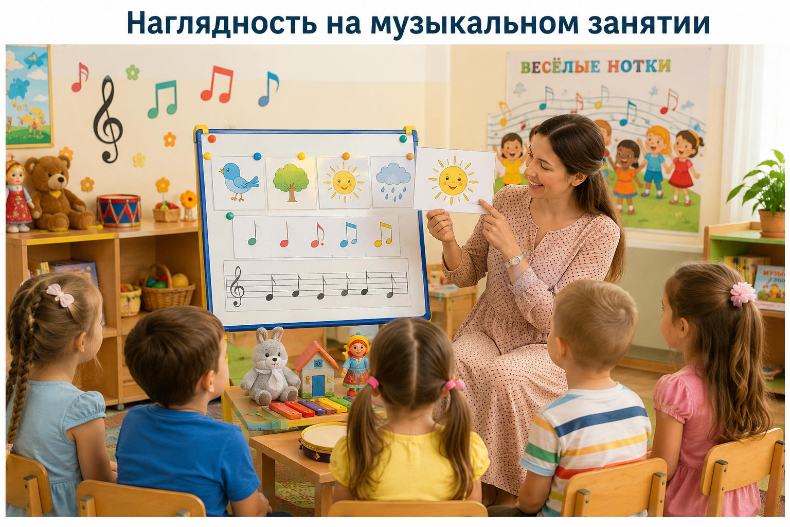 Картинки и игрушки для разучивания песни с детьми