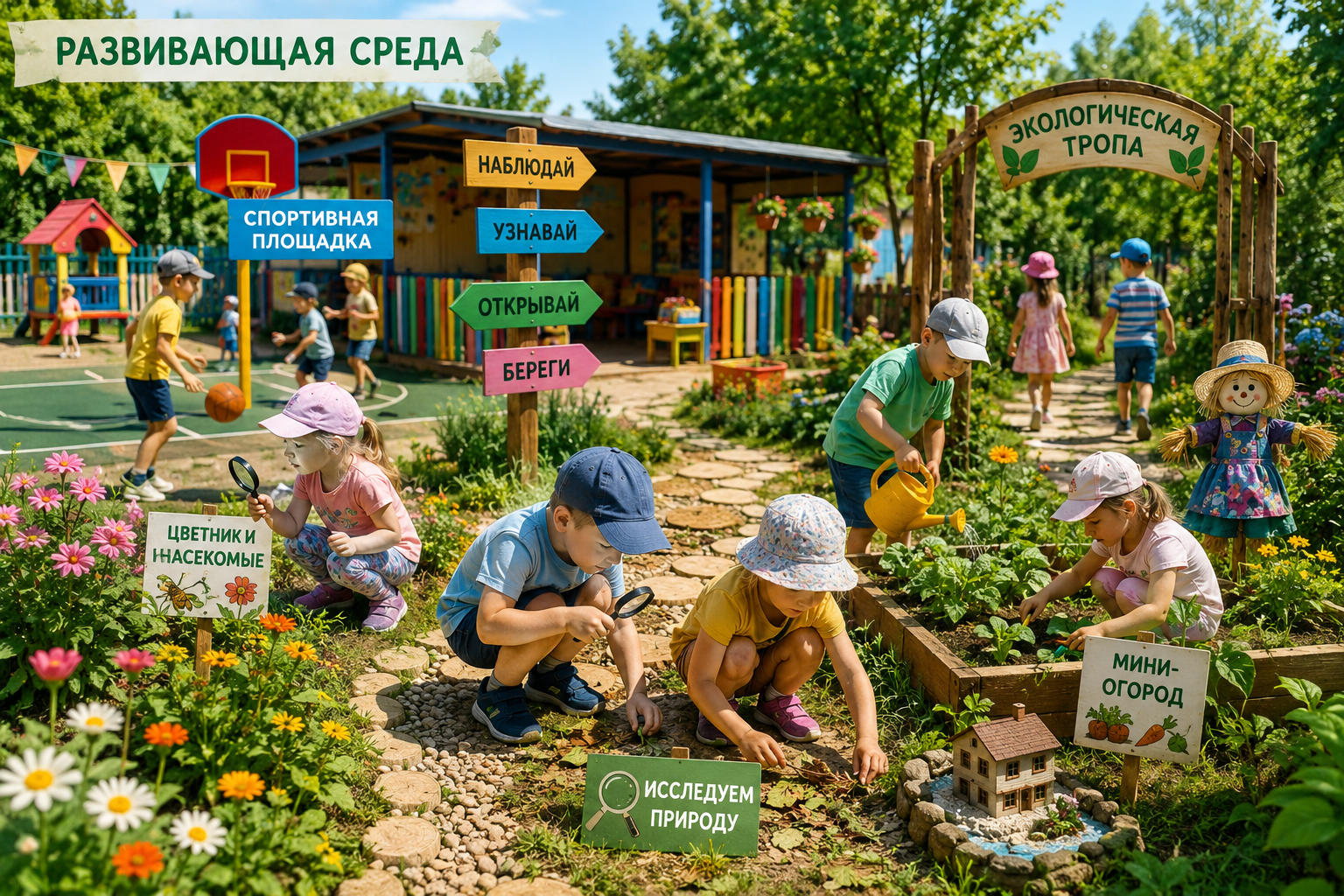 Развивающая среда на участке ДОУ