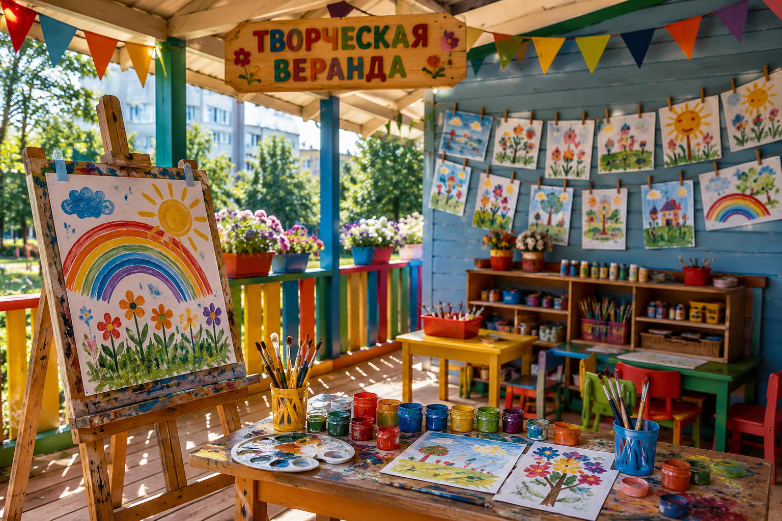 Творческая веранда в ДОУ
