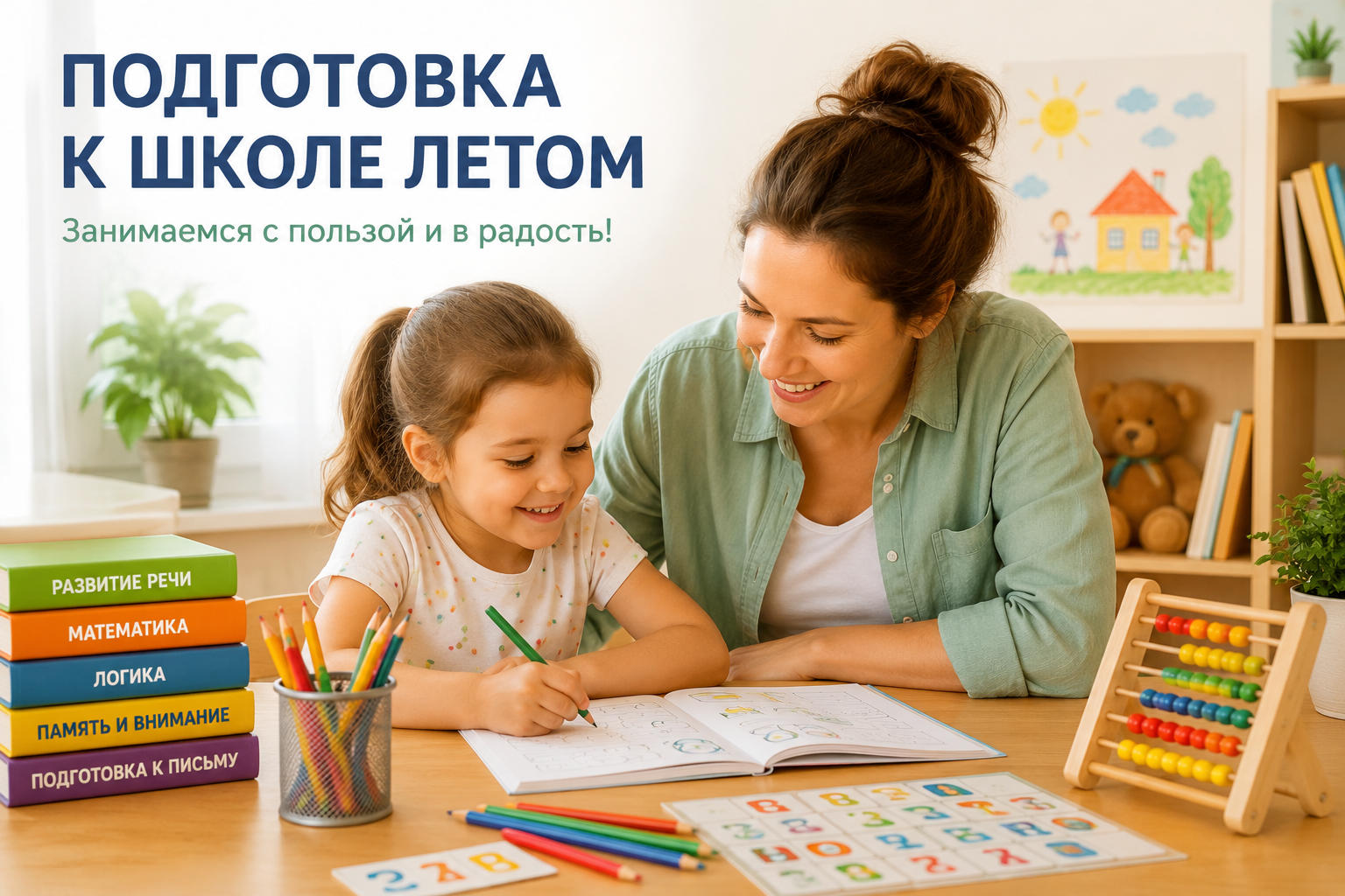 Подготовка к школе летом: план занятий для будущего первоклассника