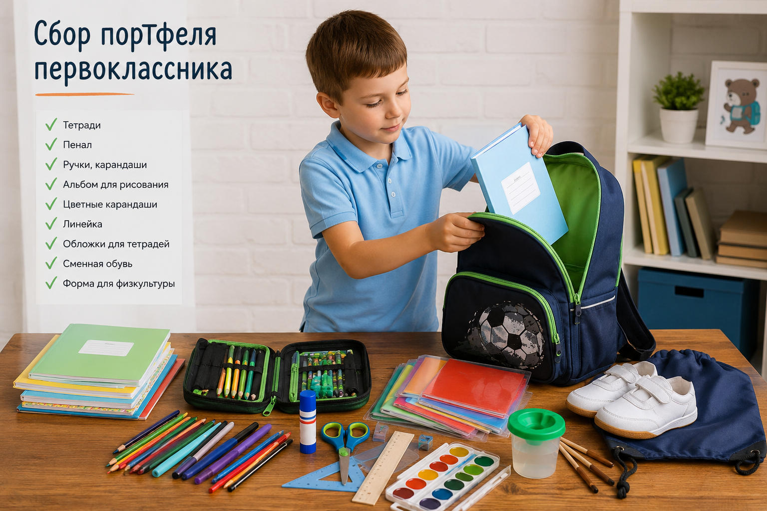 Сбор школьного портфеля первоклассника
