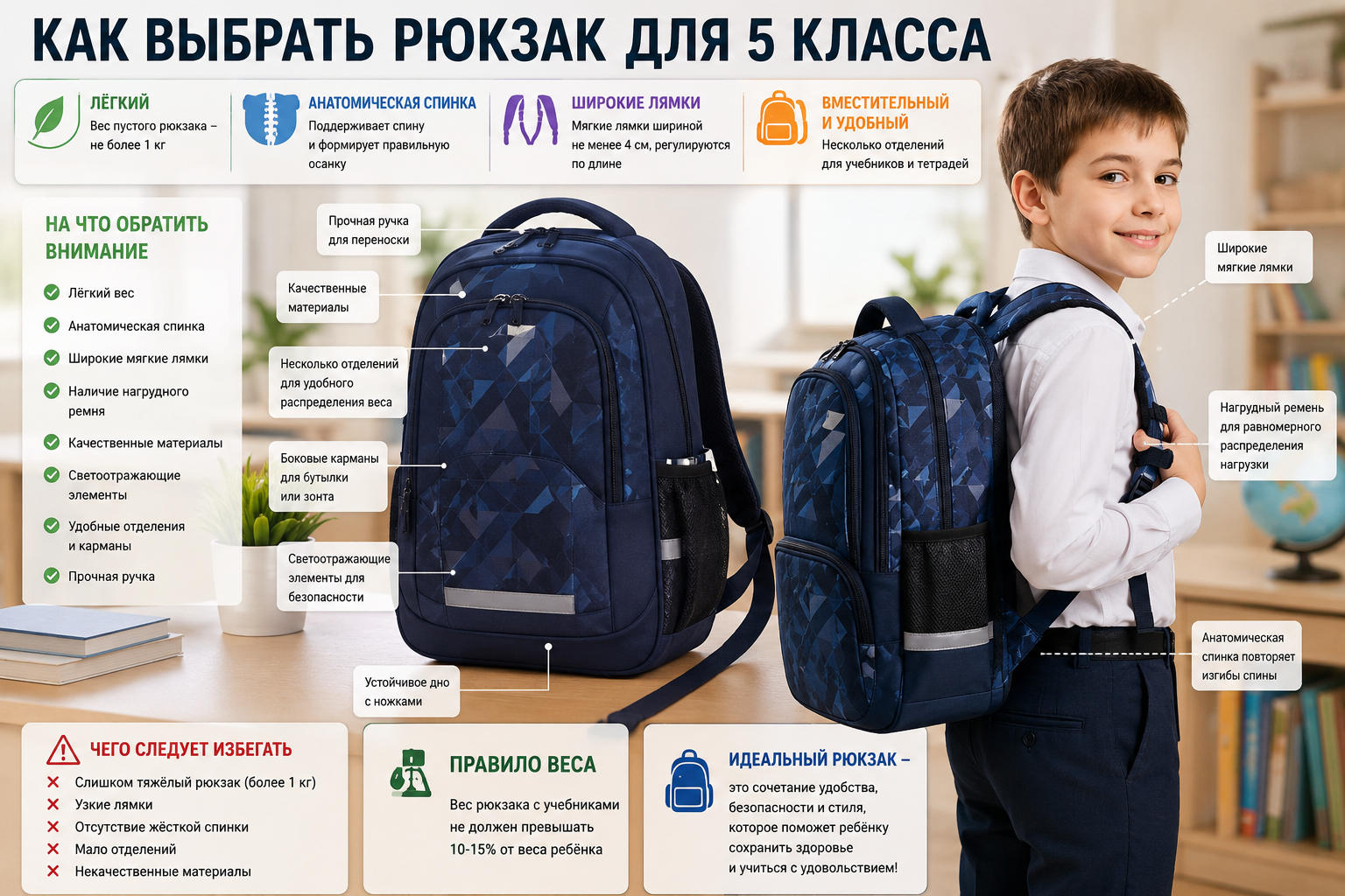 Рюкзак для 5 класса Как выбрать рюкзак для 5 класса