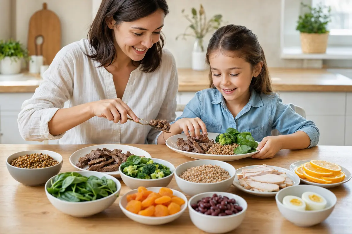 Продукты, богатые железом, для детского рациона